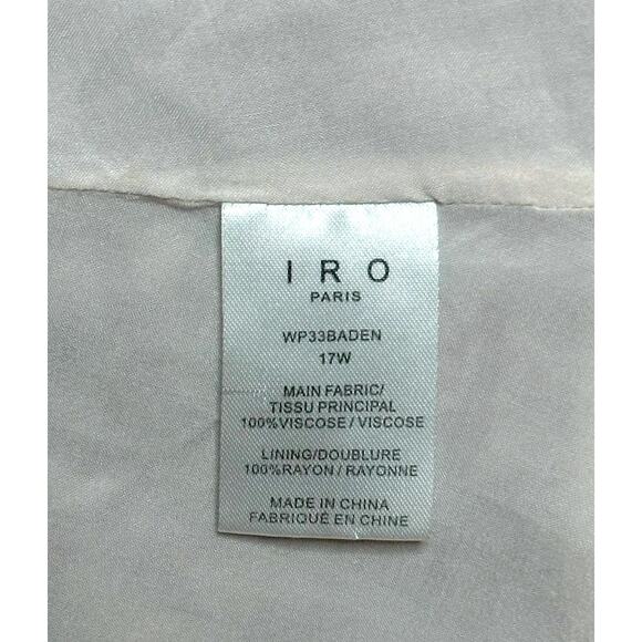 IRO PARIS Baden Dress Ruffle Trim Floral Mini Dress Lace Up V-Neck Coquette 8 - Picture 11 of 13